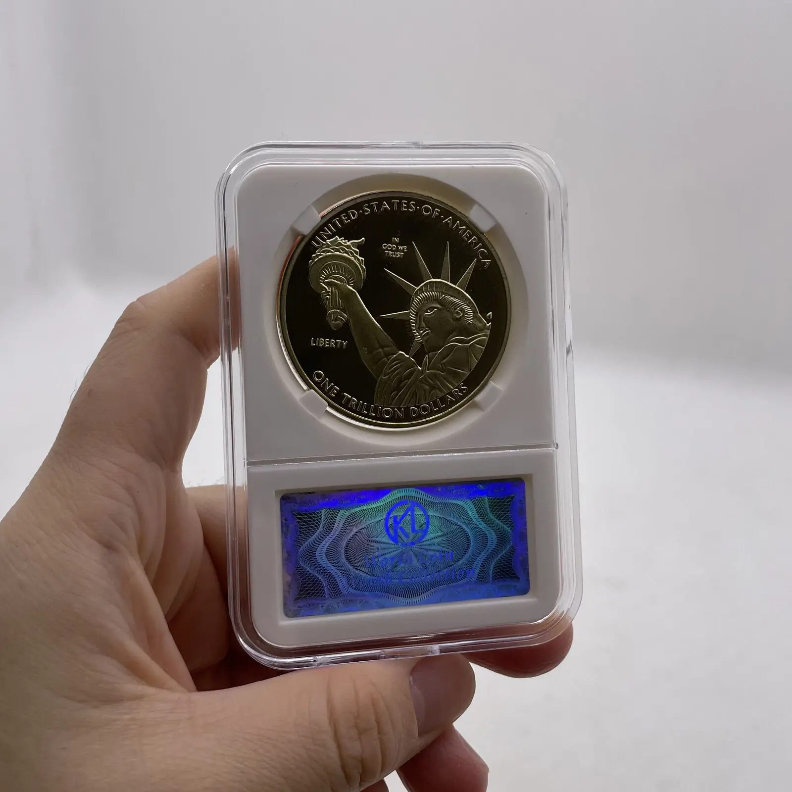 Золотые монеты с покрытием 1 триллион долларов США коллекция монет для