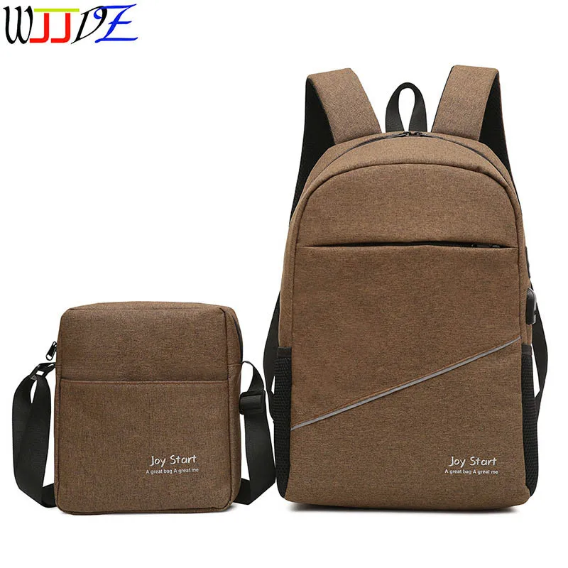 

2 pieces/set Computer Backpack SchoolBags Handbag Waterproof Laptop Backpack Large Capacity Rucksack for Boys girls bags wjjdz