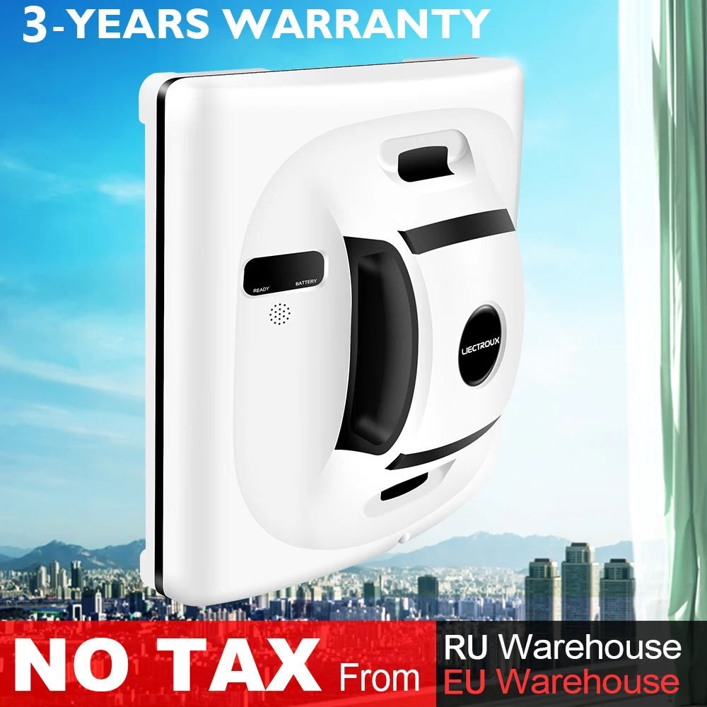 LIECTROUX X6 Window Cleaning Robot One Touch Control Remote Glass Cleaner Tool For Indoor and Outdoor High Floor Windows|Электрические