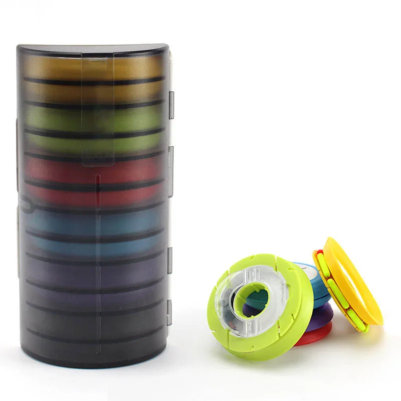 Fishing Main Line Box Winding Board Multifunctional 6/8/10/12 Silicone Main Spool Silicone Winding Main Coil Board Fishing  Box