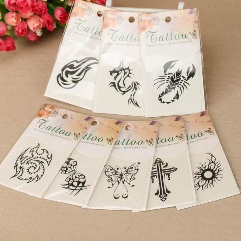 Набор временных татуировок 40 шт. наклейки для с изображением океана бабочек гор