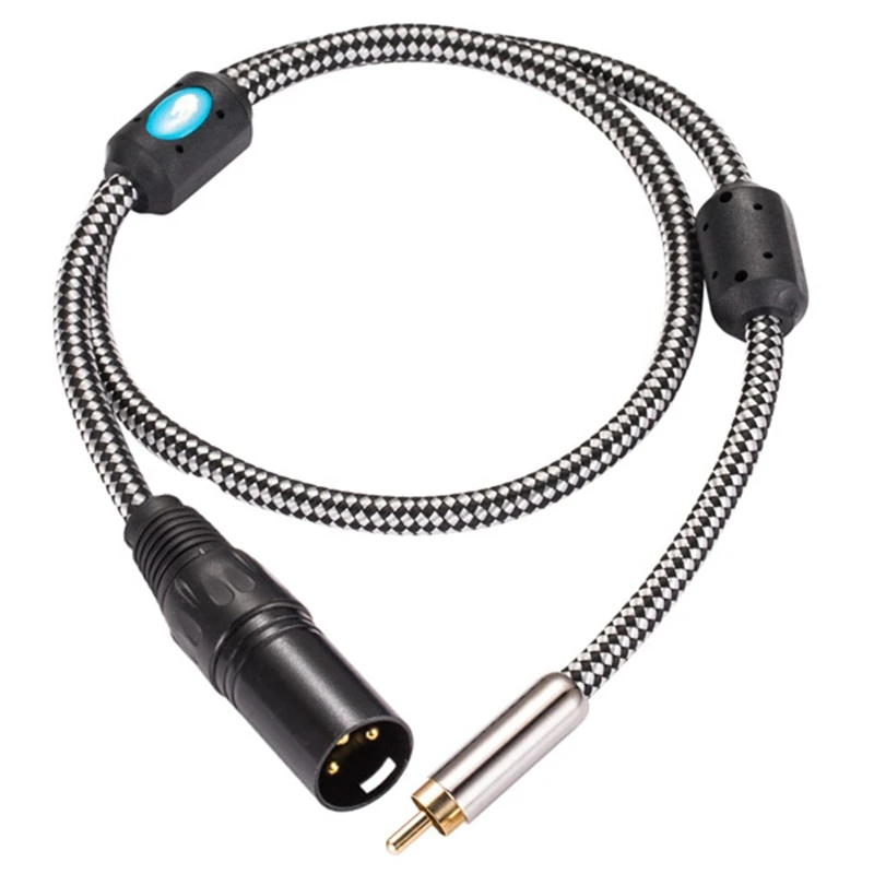 Аудиокабель Hifi с RCA на XLR 3-контактный для акустического усилителя звуковая