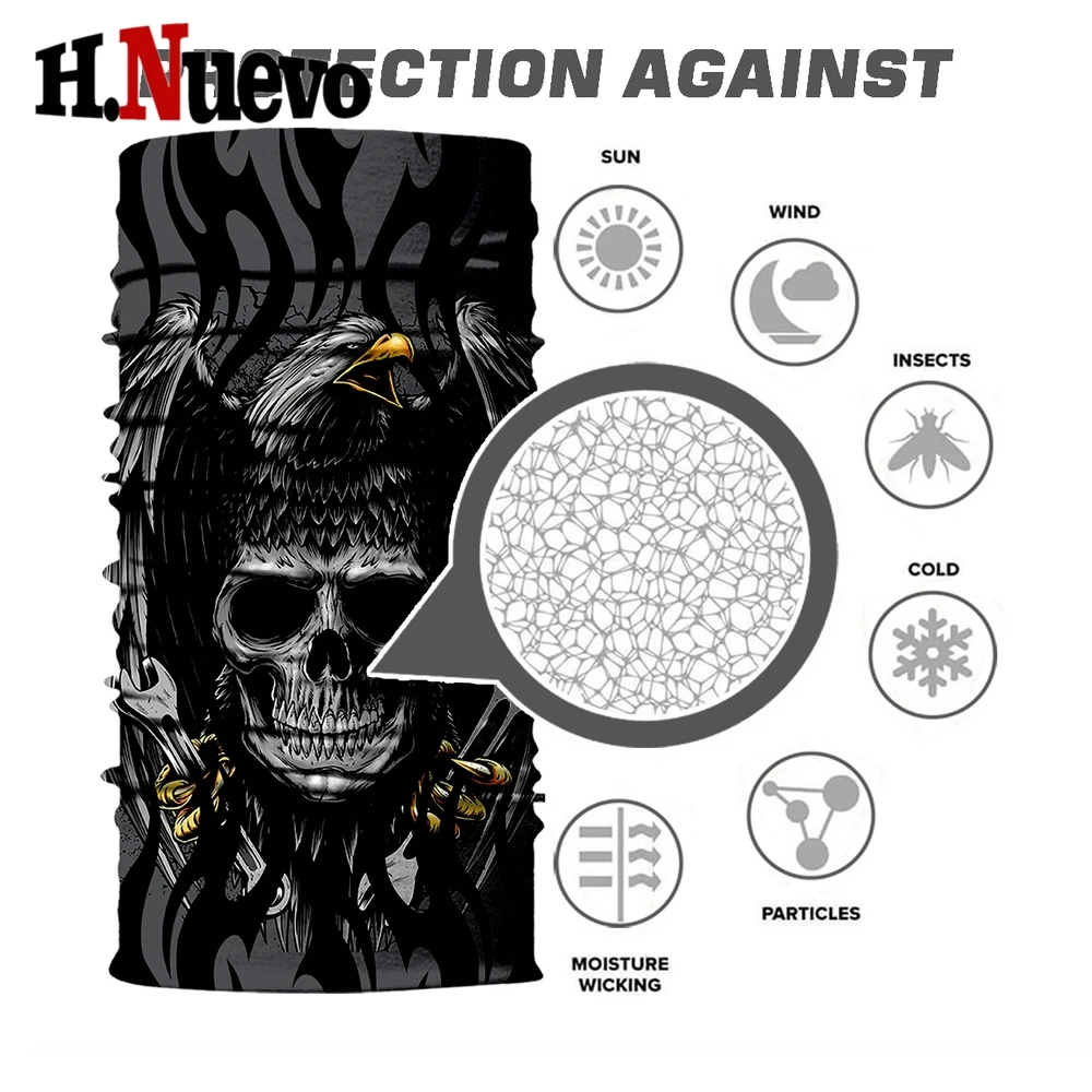 Мотоциклетная маска для лица с черепом шарф Балаклава клоун зимняя бандана