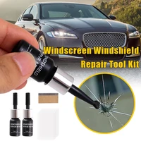 2pcs car windshield repair fluid window glass crack chip repair tool automotive glass nano repair resin cure strips sleeve razor