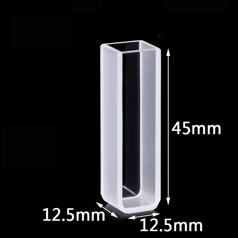 2 шт. стандартная кварцевая кювета спектрофотометр Cuvette 10 мм световая дорожка 3 5