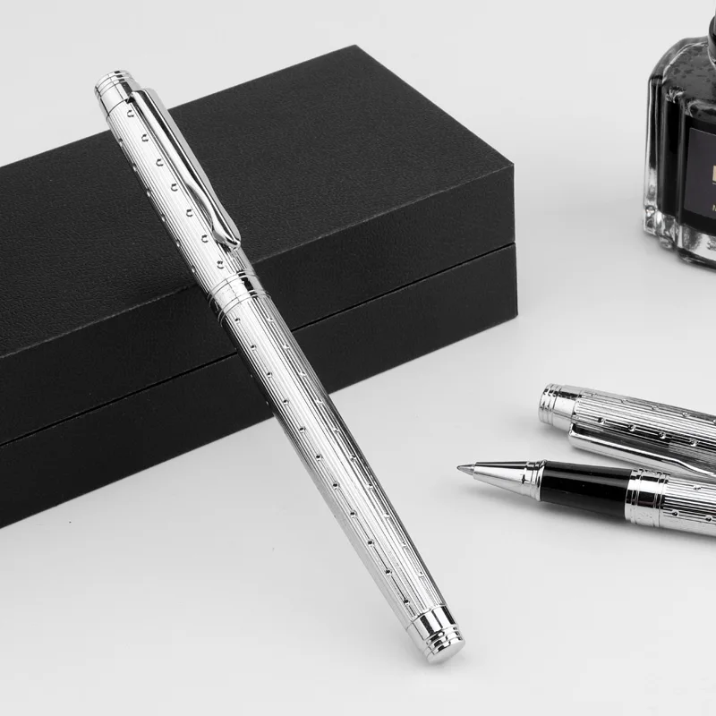 

12 Baoke PM127 Office Metal Pen Holder 0.7mm Meeting Attendance Sign Pen Carbon Ball Pen Business Signature Water-based Pen