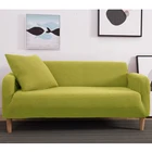 Флисовый чехол для дивана, однотонный чехол для дивана, эластичный чехол на весь диван, растягивающийся чехол на 1234 сиденья, чехол для подушки, чехлы для стула