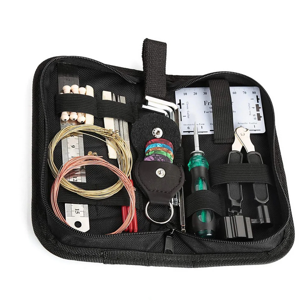 Набор инструментов для ремонта гитары 3 в 1 комплект уборки намотка струн резак