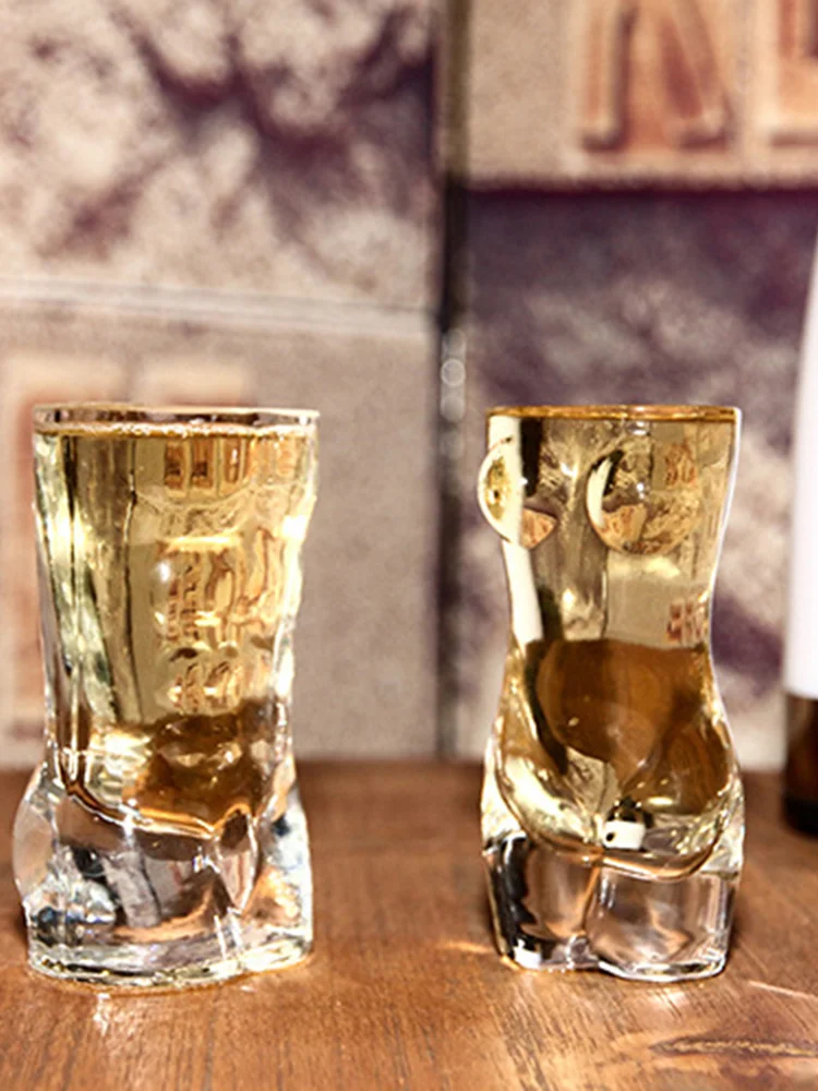 Бокалы Для Виски с двойными стенками креативные износостойкие в форме тела