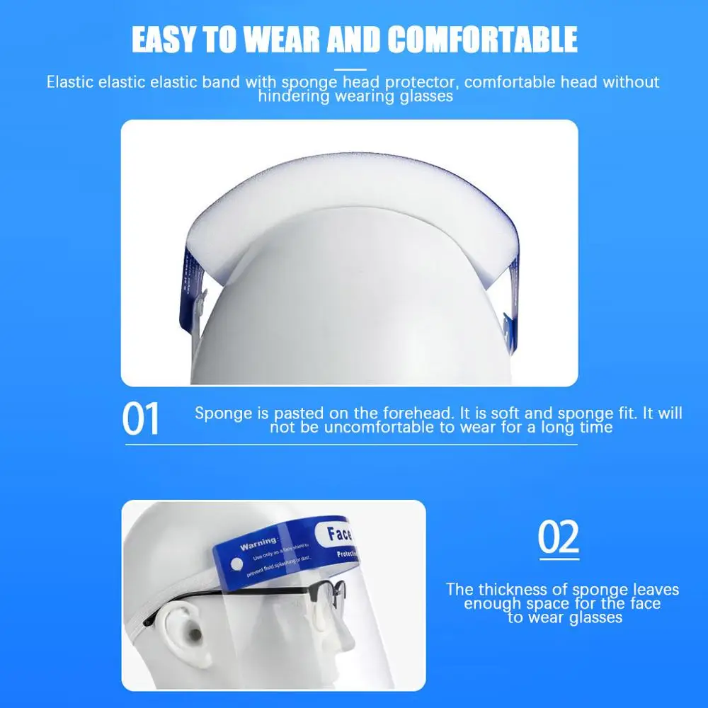 Faceshield защита для лица прозрачный чехол Защита от тумана visiere защитная маска
