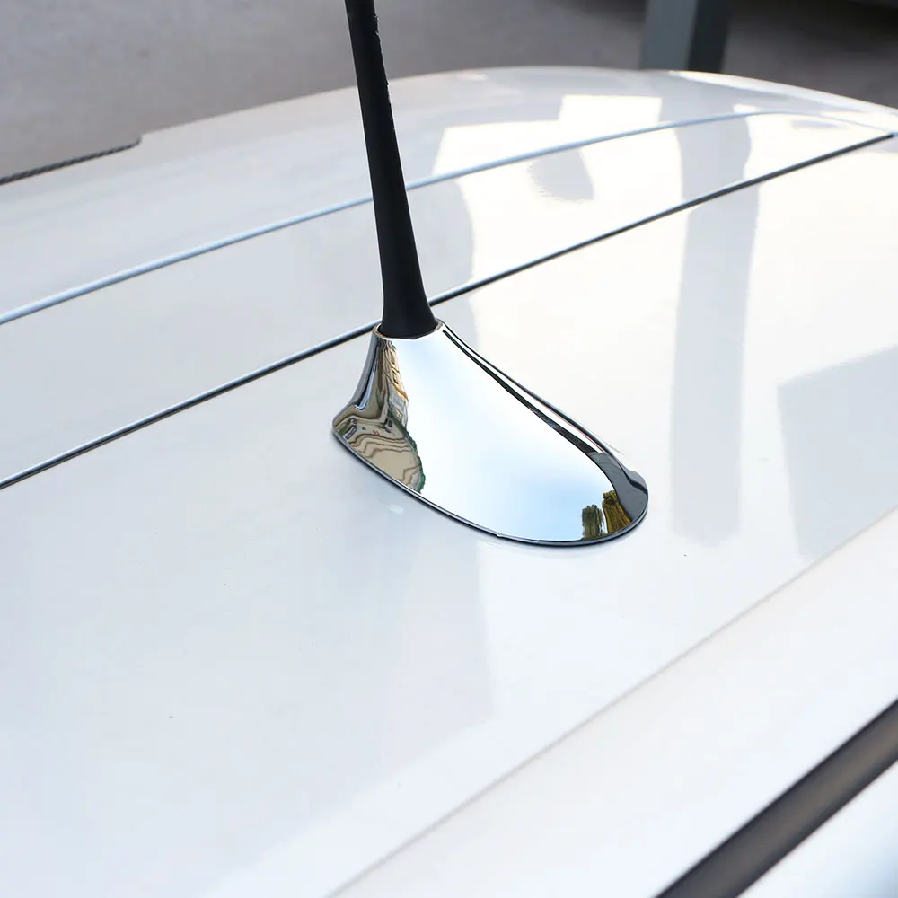 Carmilla ABS Car Radio Antenna Protection Cover Stickers for Jeep New Compass 2016 2017 2018 Parts Chrome Accessories | Автомобили и