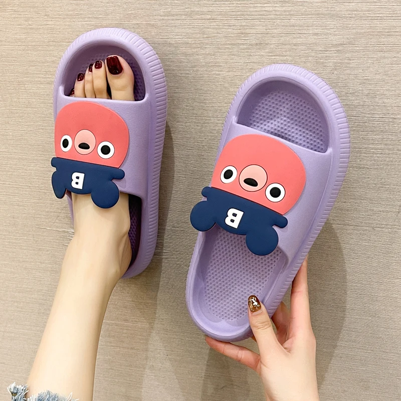 

Шлепанцы женские на платформе, Нескользящие домашние сандалии, на лето, 2021