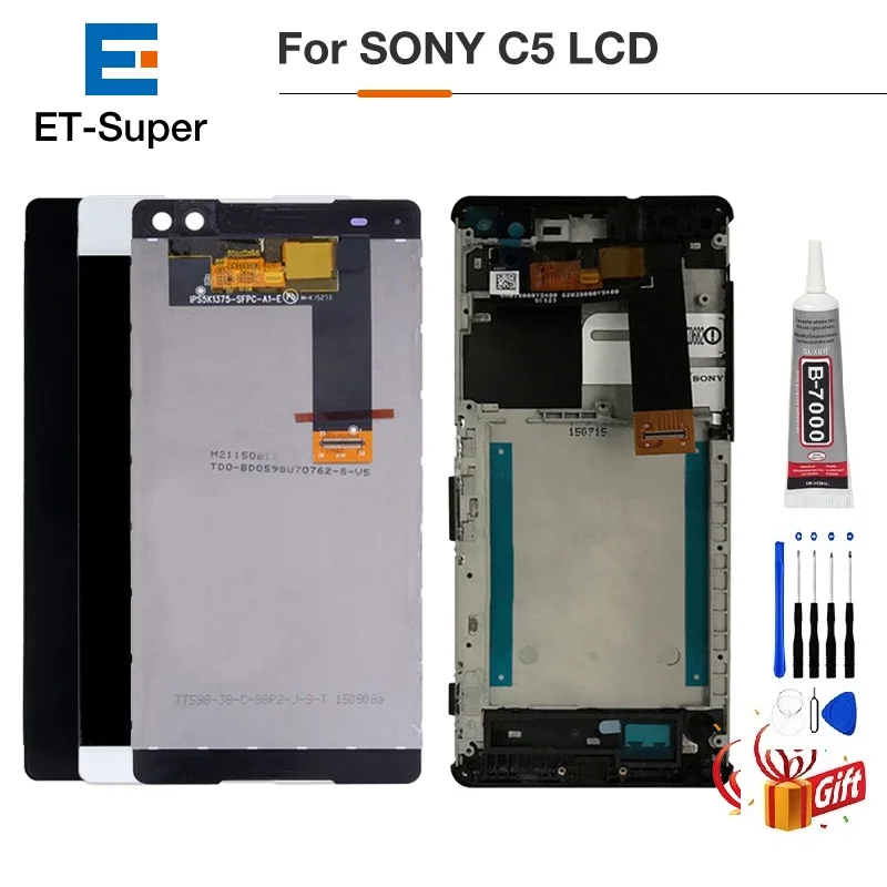 ЖК-дисплей 6 0 дюйма для SONY Xperia C5 ЖК-сенсорный экран дигитайзер Ultra с рамкой E5506 E5533