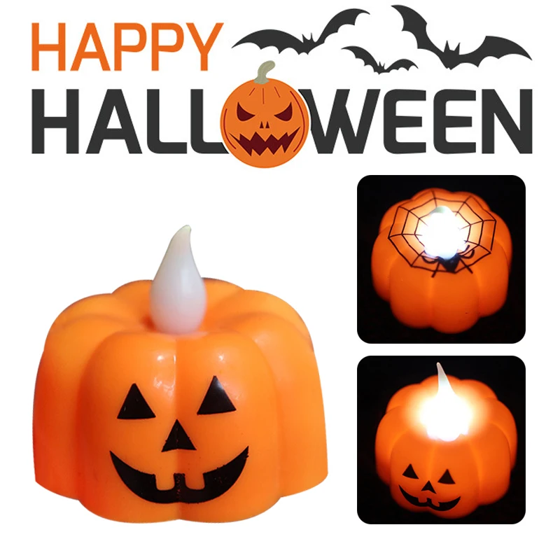 

Halloween Pumpkin Candle Light LED Table Top Decoration Pumpkin Lamp Party Happy Halloween Party Decor Home Tree Decoration