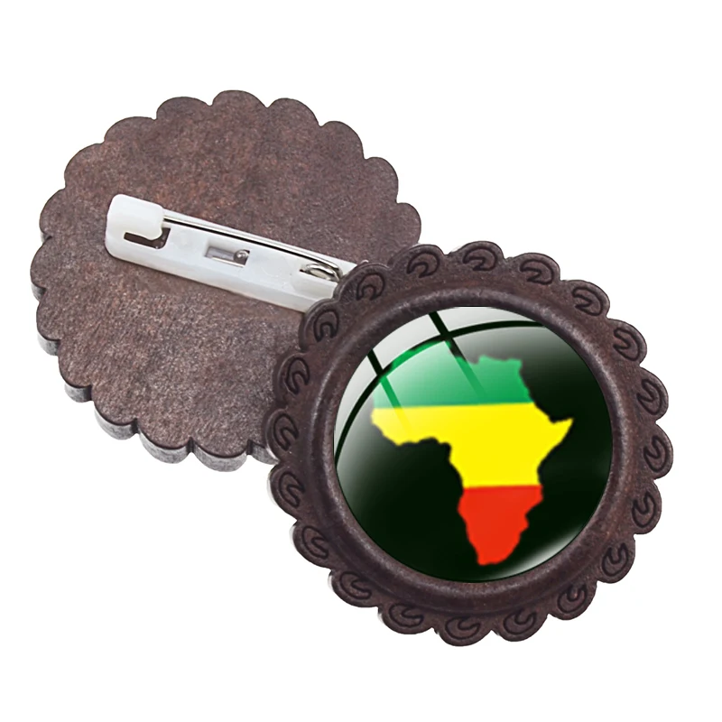 Ямайского рэгги певица Боб Марли деревянная брошь Harajuku Стиль металлический