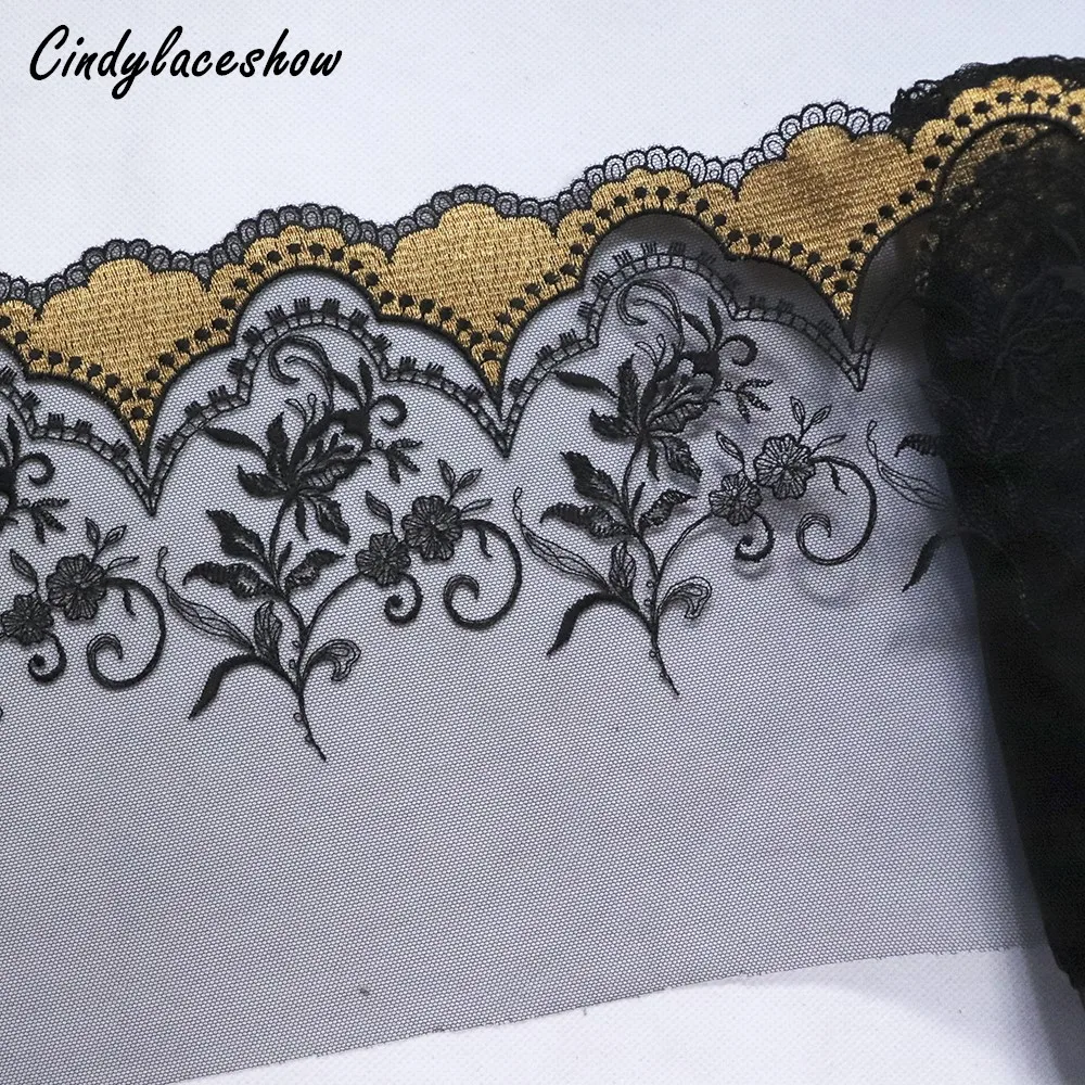 Декоративная Кружевная аппликация ширина 19 см 1 м|Кружево| |