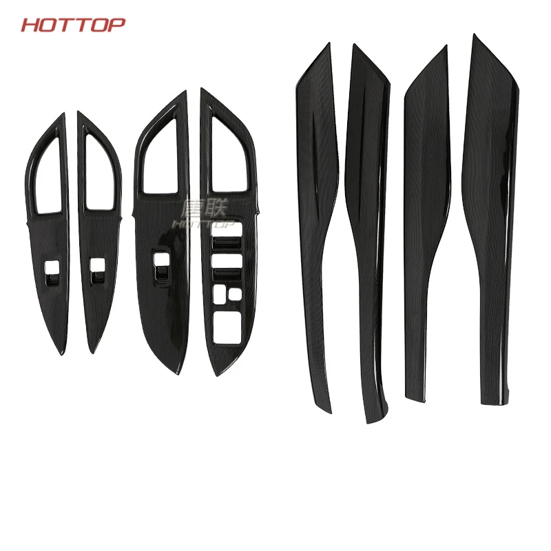 Наклейка Черная на дверь подлокотник окно кнопка переключения крышка панели