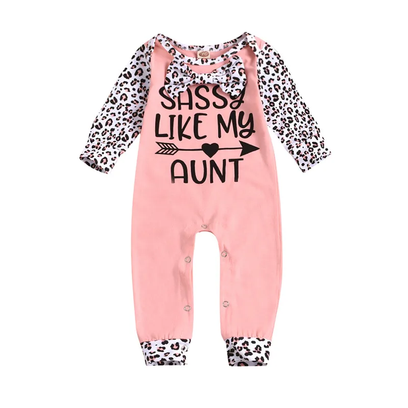 Детский комбинезон 0 24 м с длинным рукавом и леопардовым принтом цельнокроеный