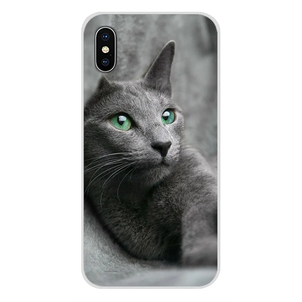 Аксессуары чехол для телефона русские синие кошачьи greeneyes Huawei Y5 Y6 Y7 Y9 Prime Pro GR3 GR5 2017