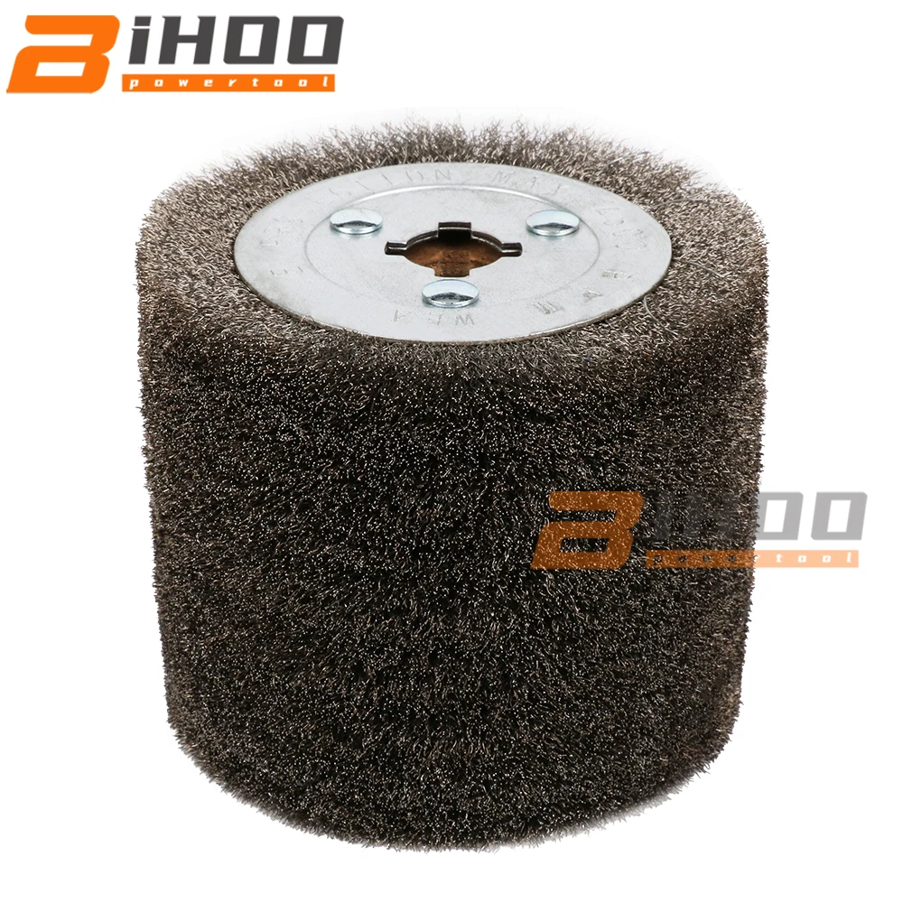 

Вращающаяся щетка из нержавеющей стали для дерева, 120 мм