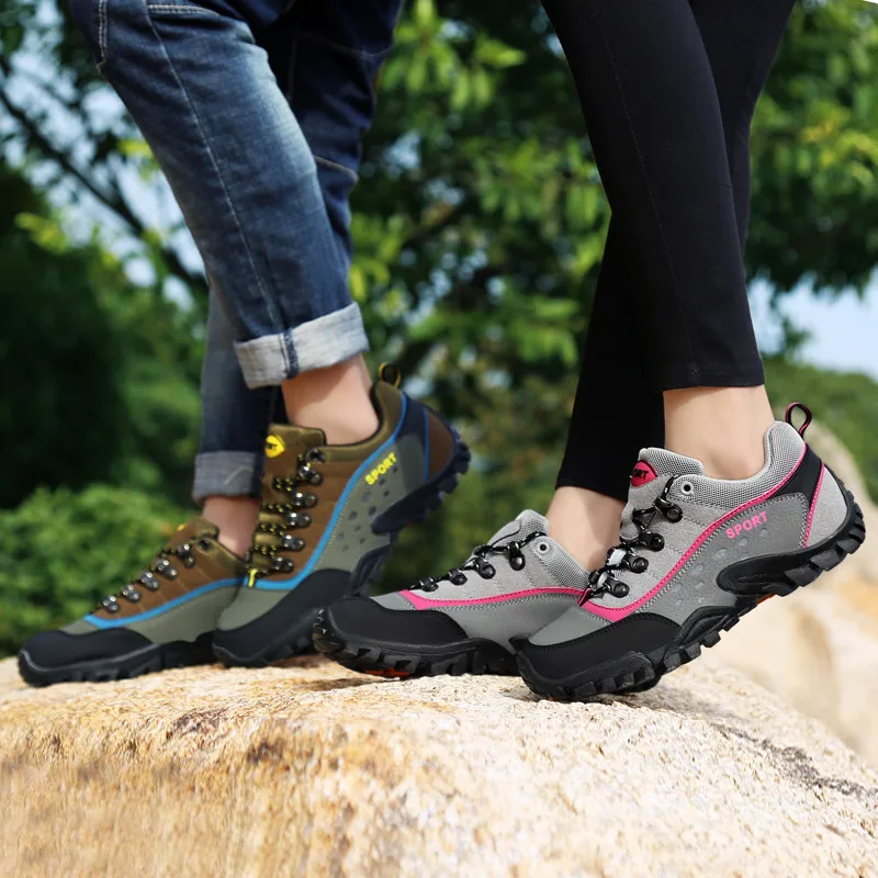 Outdoor Waterproof Trekking Shoes Man Non-slip Wear-resistant Hiking Shoes Male Mountain Climbing Shoes Men zapatillas hombre
