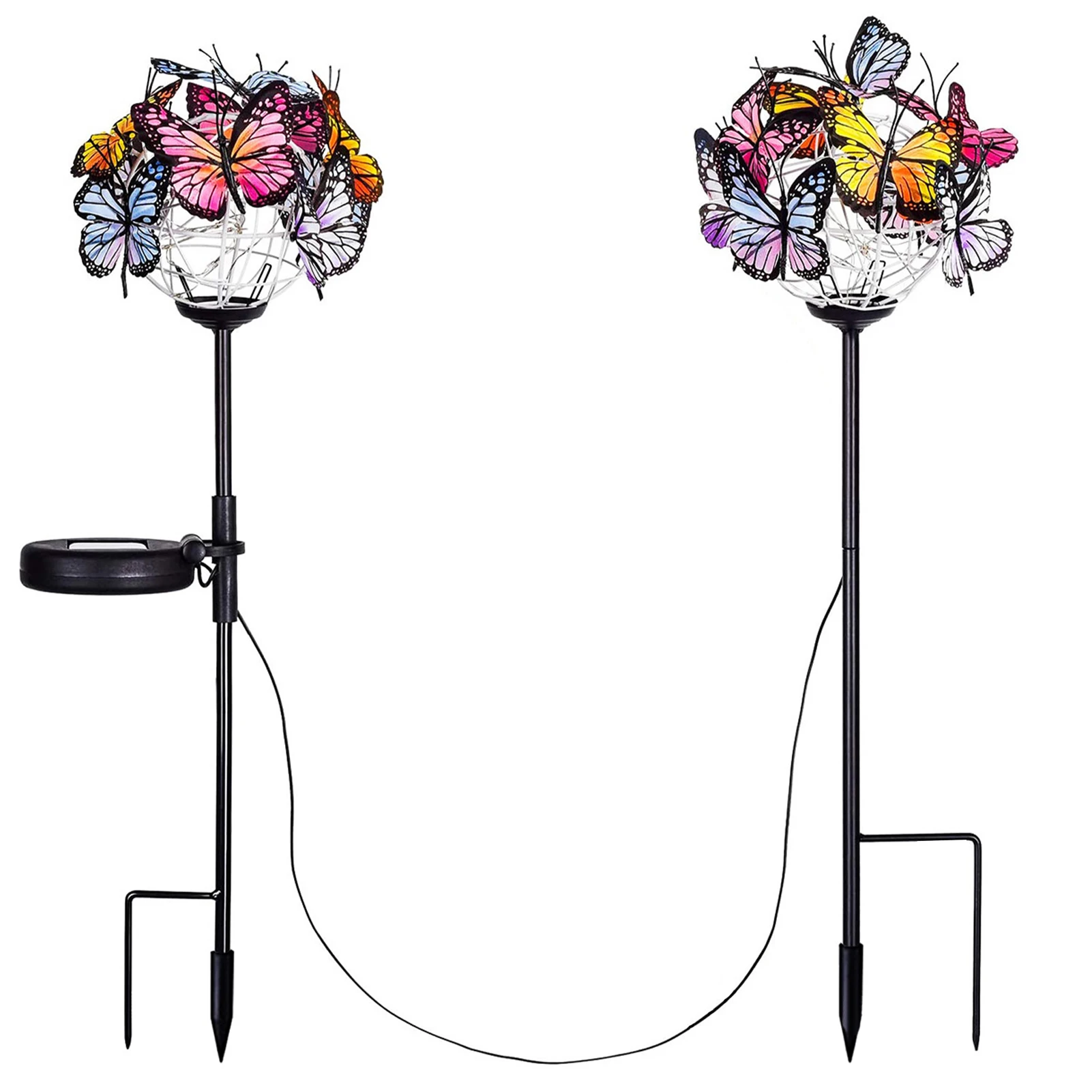 

Ландшафтный светильник на солнечной батарее, меняющий цвет лужайки, для внутреннего двора, сада, IP65, водонепроницаемый, с шариком-бабочкой, ...