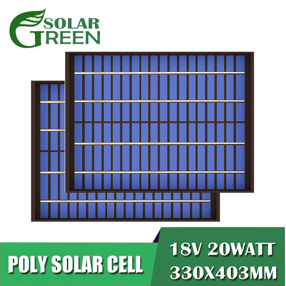 Мини солнечная панель 18 В постоянного тока поликристаллический модуль PV