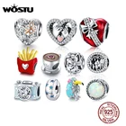 Шармы-бусины для браслетов и ожерелий, серебро 925 пробы