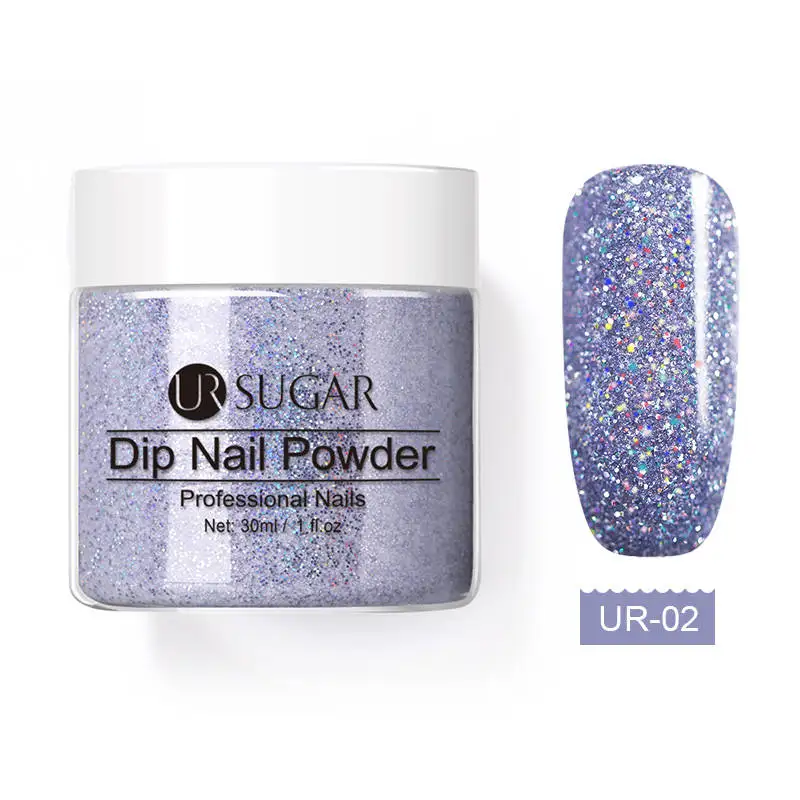 30ml Ur Sugar 5/30 мл Хамелеон погружения порошки без лампы для лечения голографический Блестящий градиент вышит французский естественной сухости ногтей маникюр - Цвет: 30ml