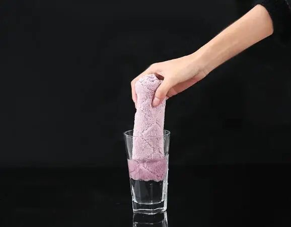 Впитывающая ткань из микрофибры тряпка для уборки кухни и дома не оставляет