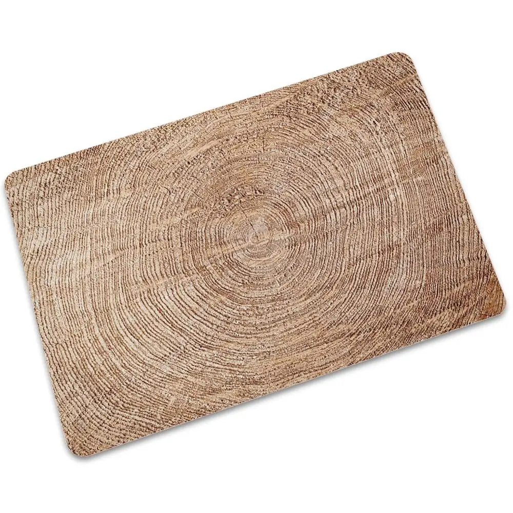 Прямая поставка деревянный коврик тонкий резиновый Противоскользящий для