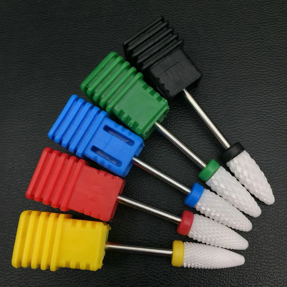 Ceramics Nail Art Drill Bit Electric Polishing Manicure Pedicure Machine Tool Nail-Files Buffers Equipment Accessory | Красота и