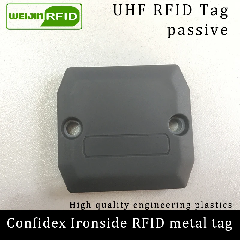 UHF rfid-метка, анти-металлическая идентификация, ironside 915 МГц 868 МГц Impinj Monza4QT EPCC1G2 6C прочный ABS смарт-карта, пассивные RFID-бирки