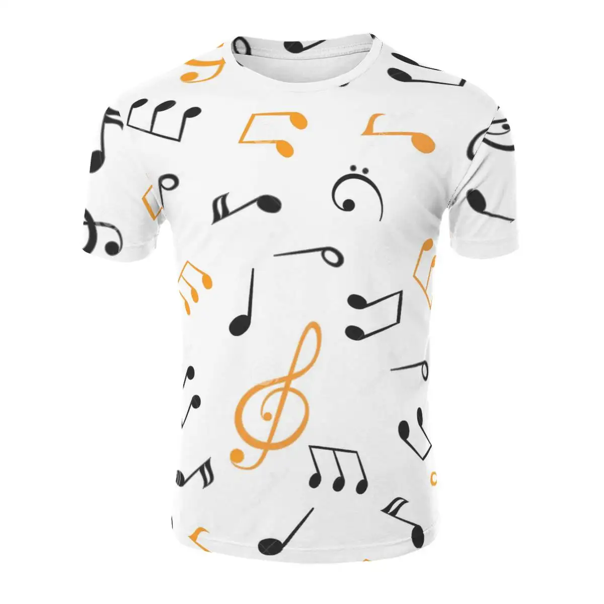 

Мужская футболка с 3D-принтом, модная индивидуальная крутая футболка, футболка с графическим изображением музыкальных символов