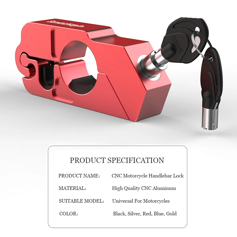 Блокиратор Руля Мотоцикла Противоугонный замок для скутера квадроцикла рычаг