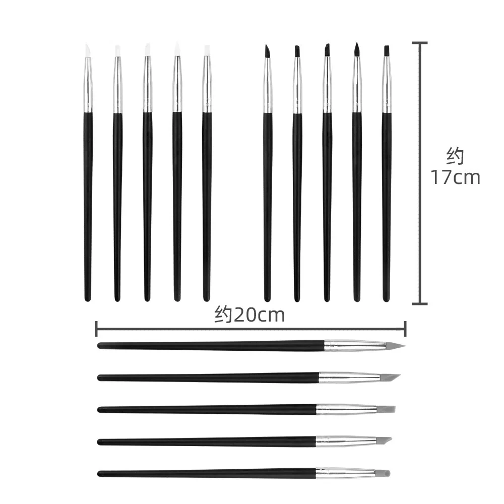 5 шт. черная искусственная ручка для рукоделия кисти рисования инструменты