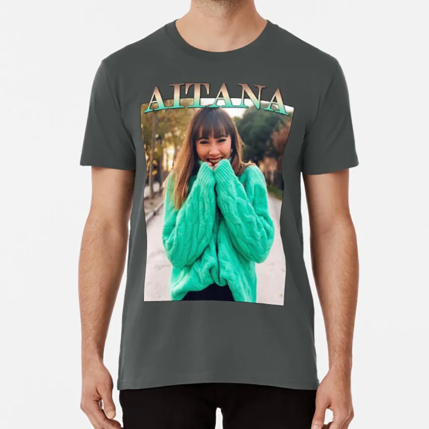 AITANA футболка aitana oca?a aitanax трейлер альбом диск Ретро 80s 80 ot|Мужские футболки| |