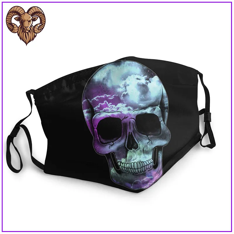 2020 г. женские и мужские маски для лица Космический череп лллюстрация кости Смерти
