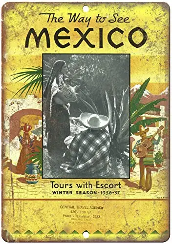 Мексиканский винтажный дорожный металлический жестяной знак Retor Настенный декор