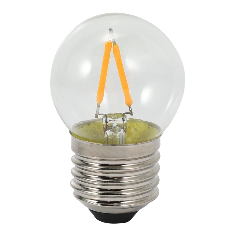 

220V 2200K G40 LED Filament Mini Globe Light Bulbs 2W, Screw Base Led Bulbs Ultra Decorative Lighting ,Warm Yellow