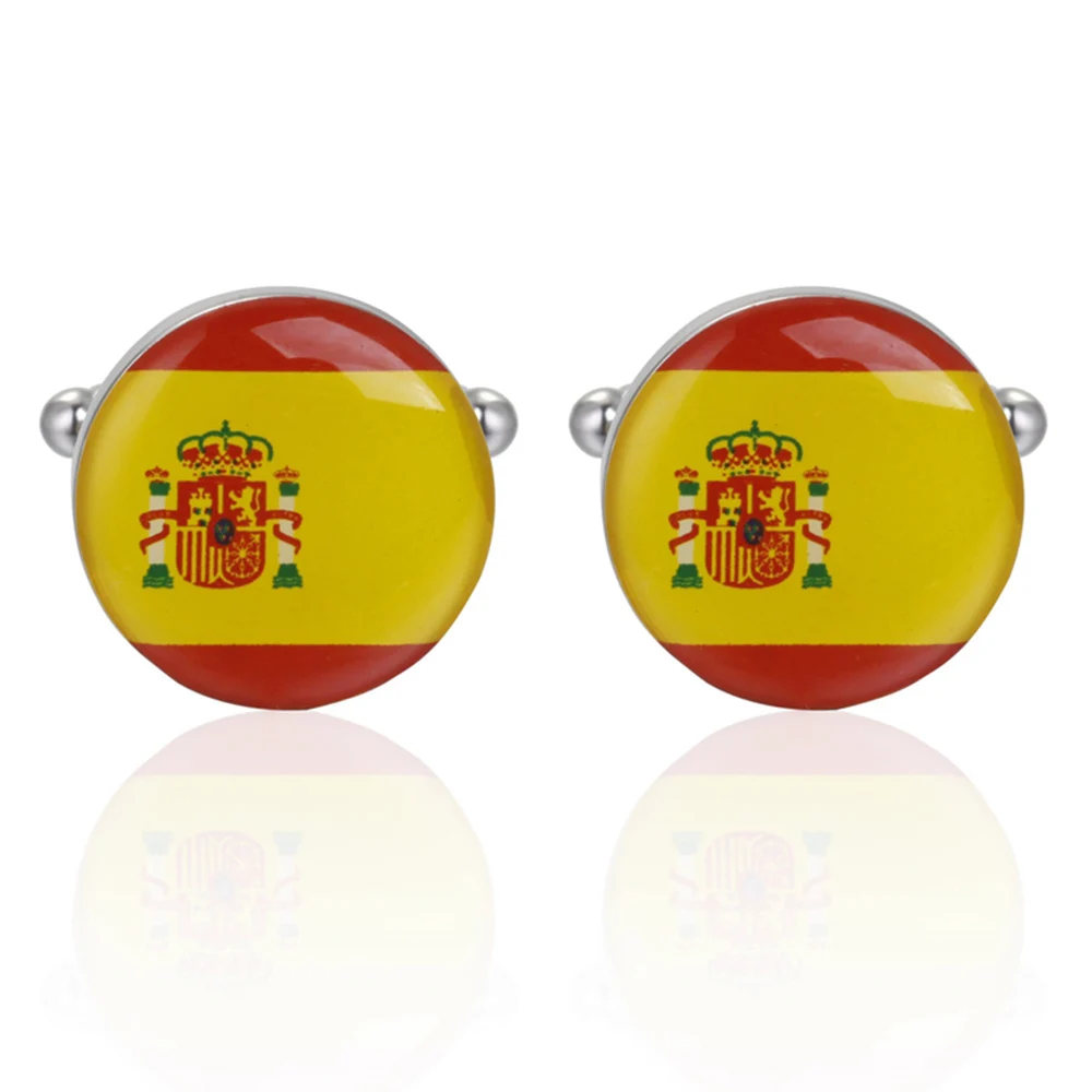 Ювелирный бренд Золотые кристаллы государственные флаги запонки пуговицы