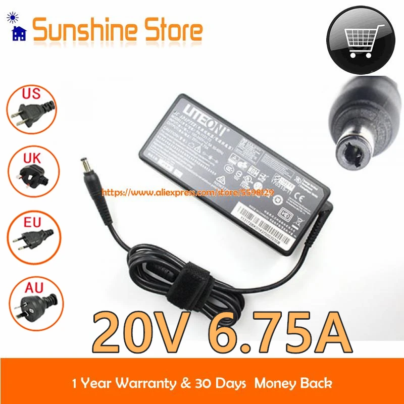 Оригинальное зарядное устройство Liteon PA-1131-72 CHICONY A135A006L A16-135P1A AC адаптер 20 в 135 а Вт
