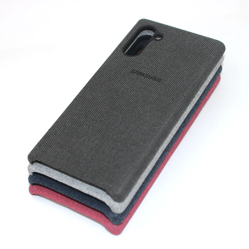 Samsung Note 10 Plus тканевый задний Чехол ультратонкая кожа холст защитный чехол для Galaxy