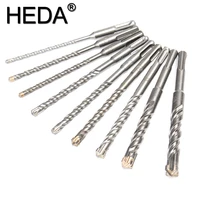 5 16mm 9pcs sds plus shank 160mm electric hammer drill bits set cross type tungsten steel alloy for masonry concrete rock stone
