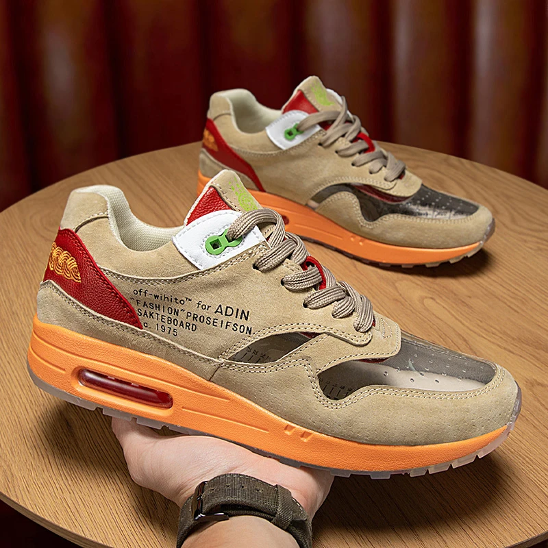 

Мужские кроссовки, беговая Обувь, модные кроссовки из искусственной кожи 2021, мужские кроссовки, уличная спортивная обувь, дышащая воздушная...