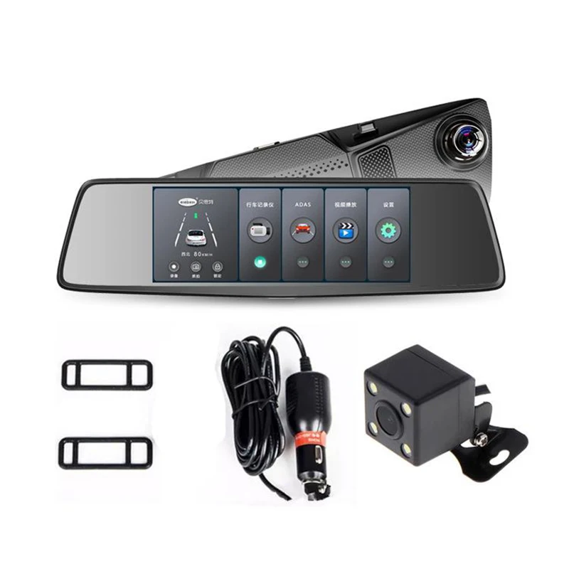 7 дюймов Full HD 1080P Видеорегистраторы для автомобилей Камера Авто Зеркало заднего