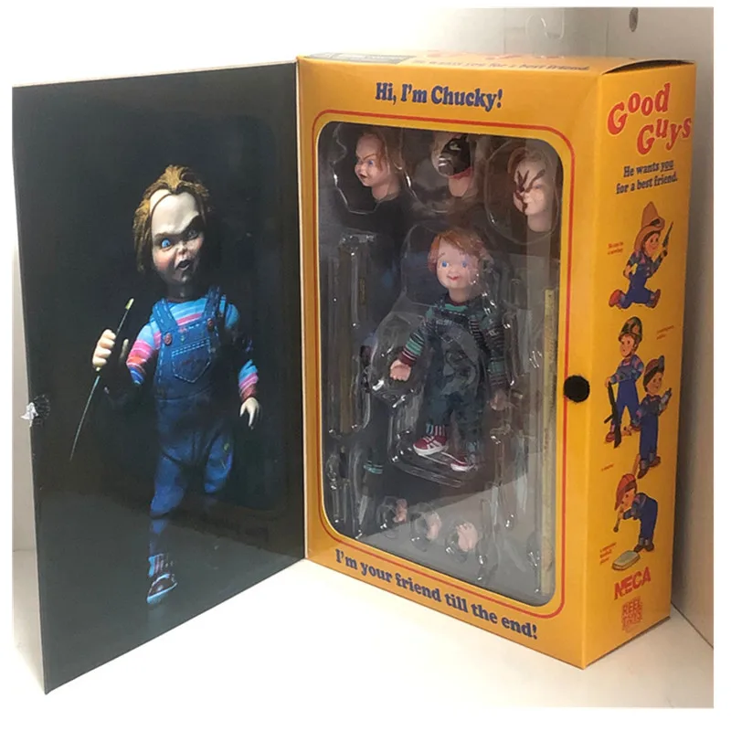 

4inch 10cm In Stock NECA Figure Childs Play Good Guys Ultimate Chucky PVC Action Figure Collectible Model Toy