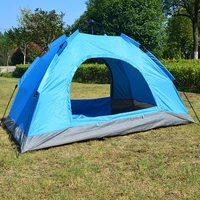 single layer double camping tent travel portable rest house free to build elastic bomb automatic tents sunshade and waterproof