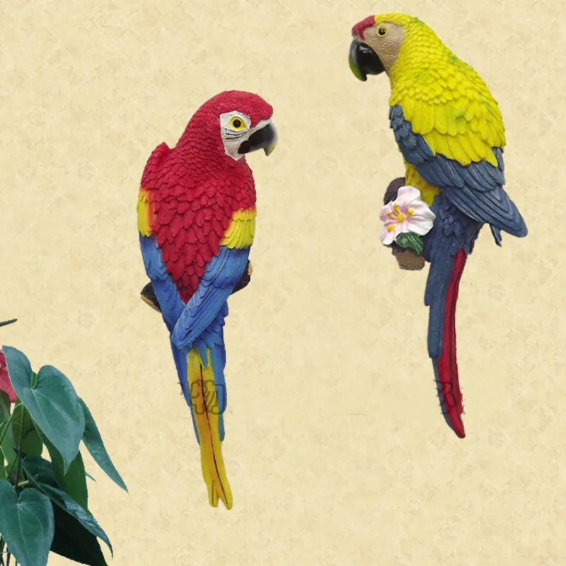 

Настенная подвеска в виде попугая, украшения для украшения дома, аксессуары, винтажный Декор для дома
