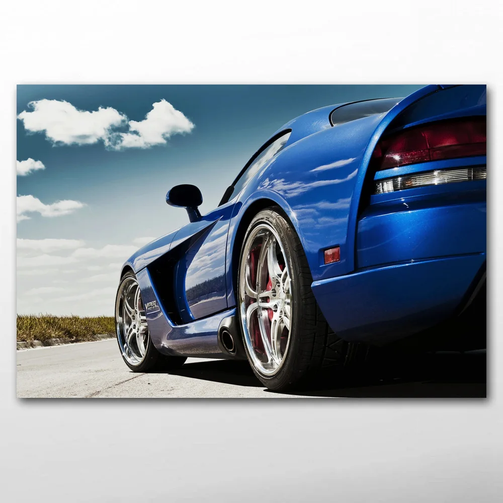 Плакаты и принты автомобилей Dodge SRT Viper GTS, мышечные автомобильные обои, холст, настенные картины для декора гостиной